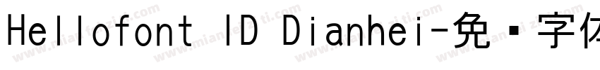 Hellofont ID Dianhei字体转换